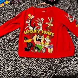 Red cartoons hoodie